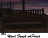 Wood Bench w/poses