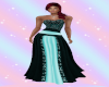 Bea Aqua Evening Gown