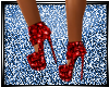 Shimmer Red Heels