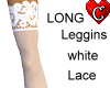 Leggins Lace White Long