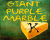 Giant Purple Marble