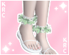 Lime Flower Anklet