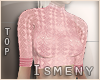 [Is] Lace Top Pink