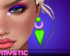 80's Plastic Earrings #3