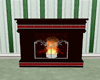 Red Christmas Fireplace