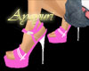 Pink X-high heels
