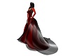 redblack wedding dress