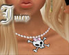 Pearl skull necklace