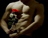 Man with rose