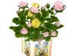 Easter Roses Glow Pot