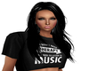 Ultra Glossy Black Hair