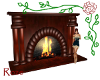 Cherry Wood Fireplace 2
