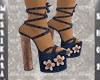 VC Flowers Jeans Heels