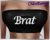 Brat Tube Top Black