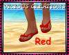 {CV} Red Flip Flops