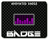 Animated EQ Badge Purple