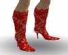 boots lace red