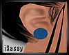 -S- Blue Stud Earring