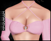 Heart Brooch Pink Top