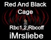 *MrsL*Red/Black Orb Cage