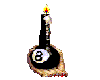 8 Ball candle holder