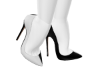 A^ Onyx & White Heels