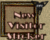 New Visitor Sticker