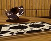 country cow print rug