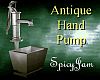 Antq Hand Pump w/Bucket