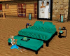 Black An Teal Bed