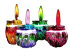 4 brite neon candles