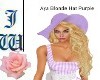 JW Aya Blonde Hat Purple