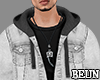 Denim Hoodie Gray