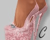 Pink Lace Heel
