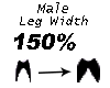 Leg Width  150%