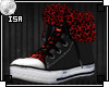 red cheetah sneakers