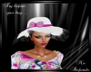 Lace White Pink Hat