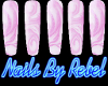 PinkCreamSwirl V1 Nails
