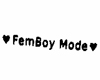 Femboy Head Sign