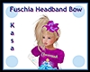 Fuschia Headband Bow