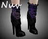 Gothic Purple Lace Boots