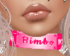 Pink PVC Collar - Bimbo