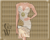 Nude  Gold Cocktail Dres