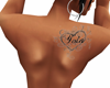 Yola heart back tattoo