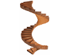 36 Step Spiral, Wood