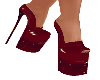 Red leather shoes