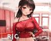 R|C Red Anime Cutout