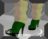 White/green Boots