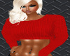 Cropped Jumper Red