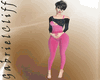 Bodysuit Pink and Black